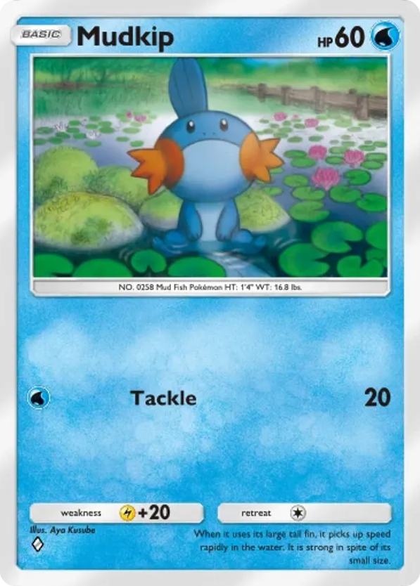 Mudkip card front
