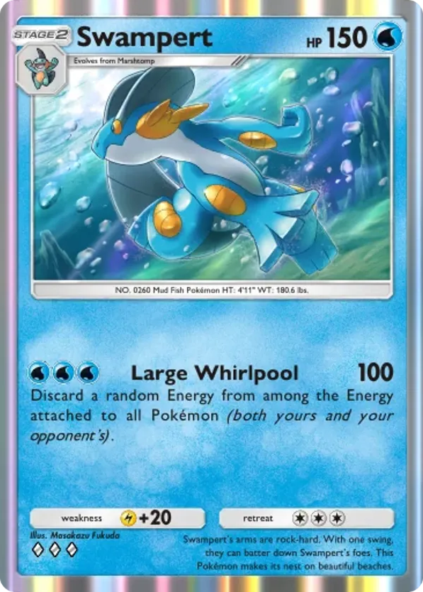 Swampert card front