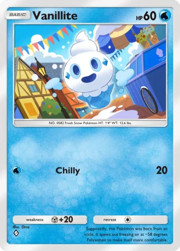 Vanillite card front