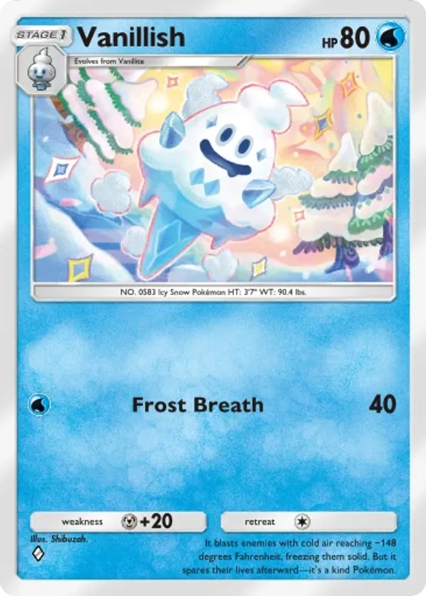 Vanillish card front