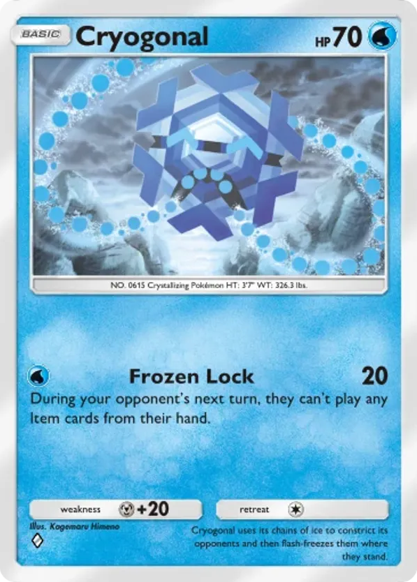 Cryogonal card front