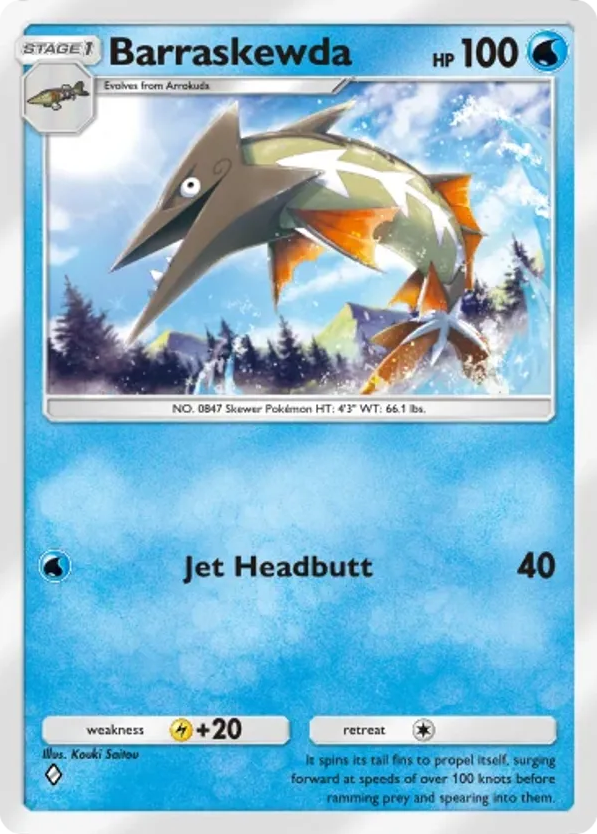 Barraskewda card front