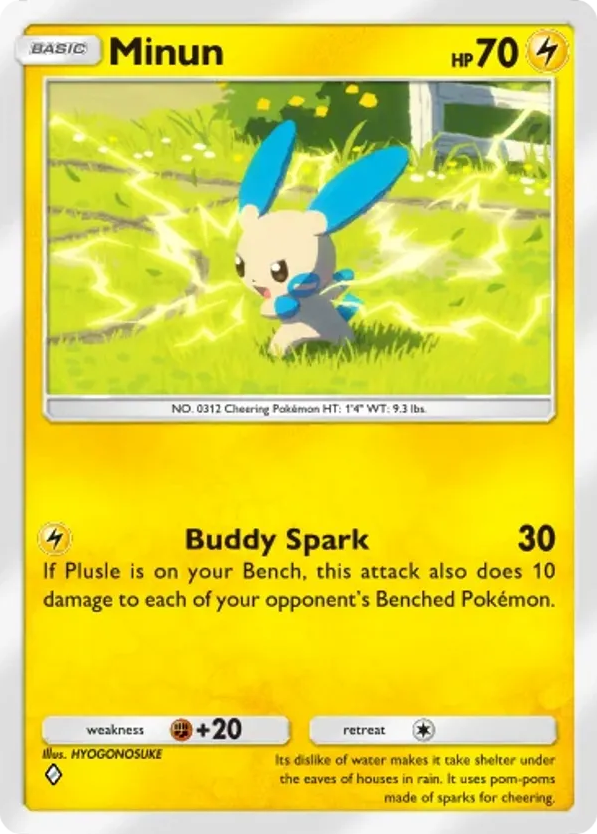 Minun card front