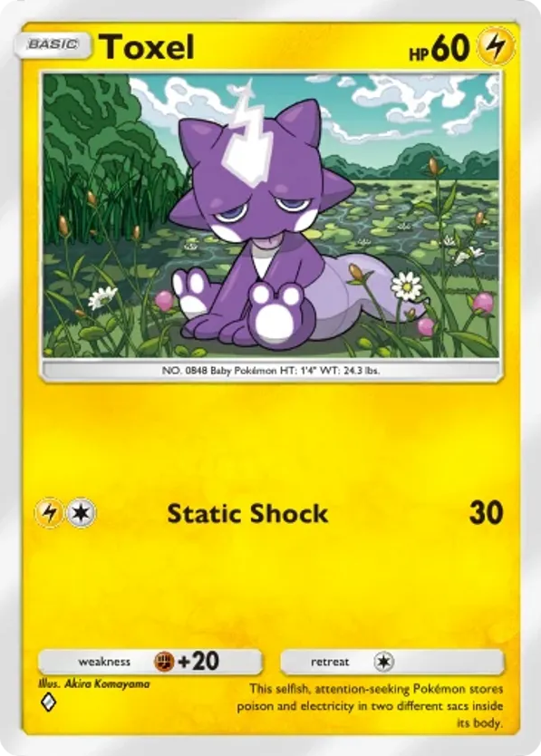 Toxel card front