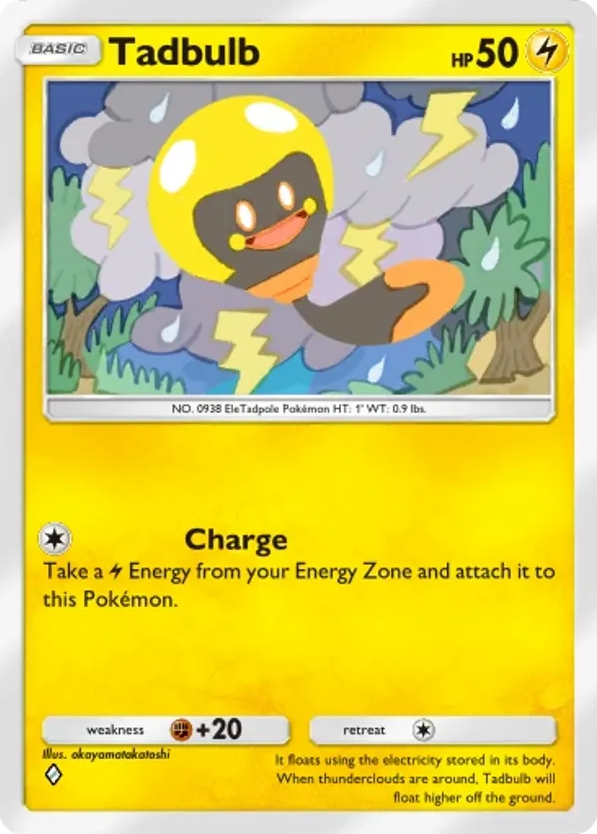 Tadbulb card front