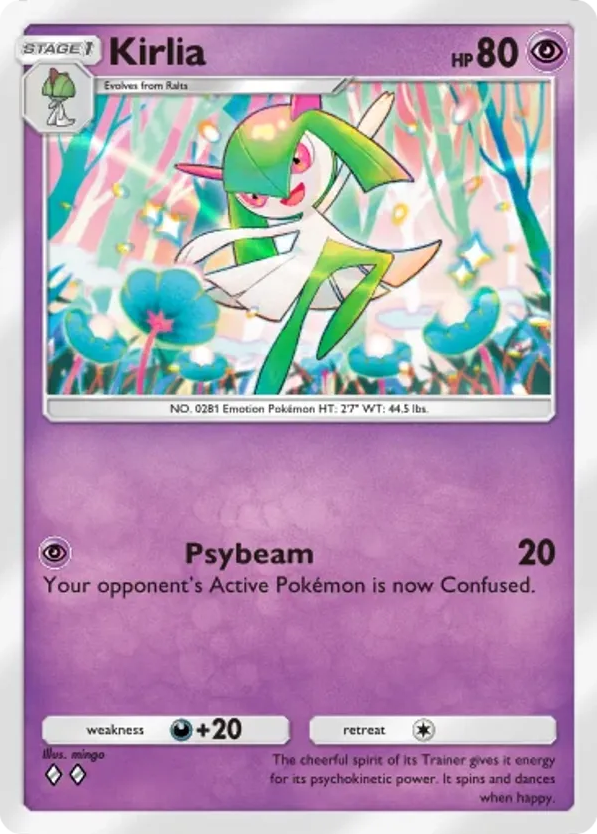 Kirlia card front