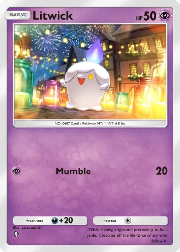 Litwick card front