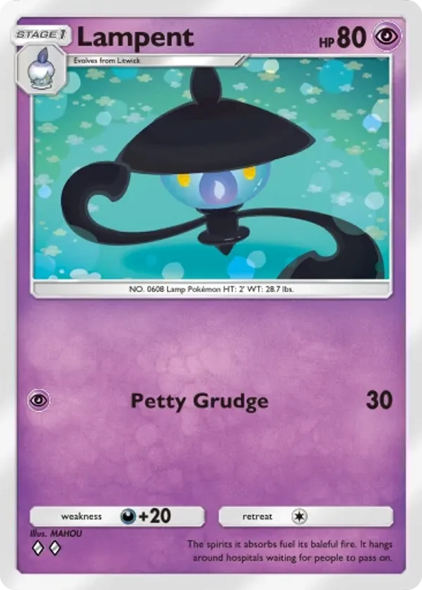 Lampent card front