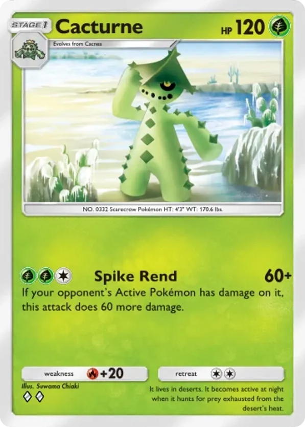 Cacturne card front