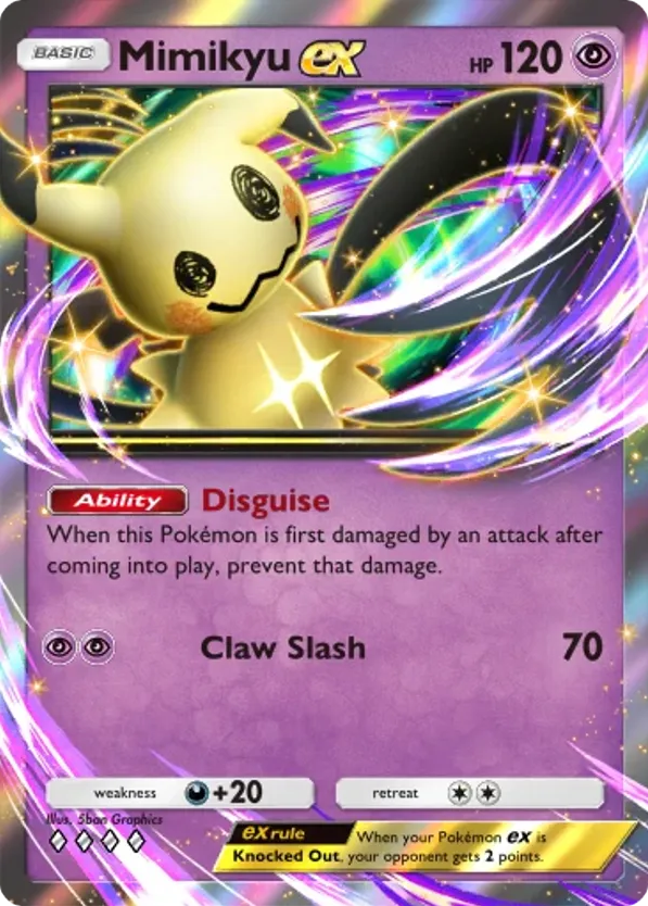Mimikyu ex card front