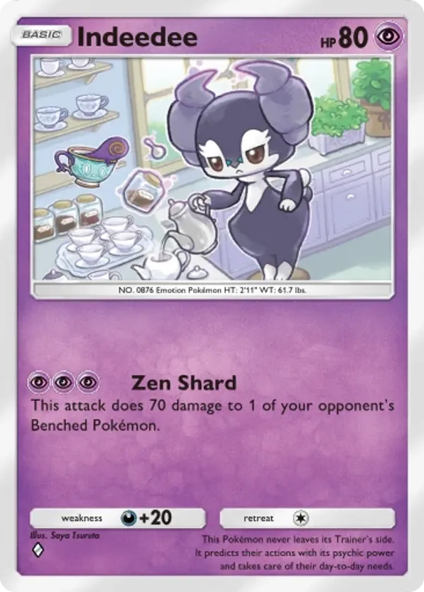 Indeedee card front