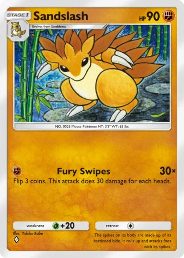Sandslash card front