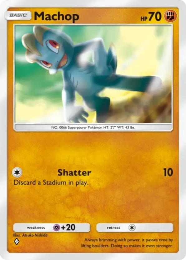 Machop card front