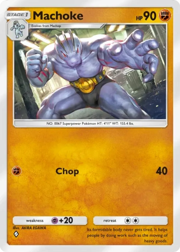 Machoke card front