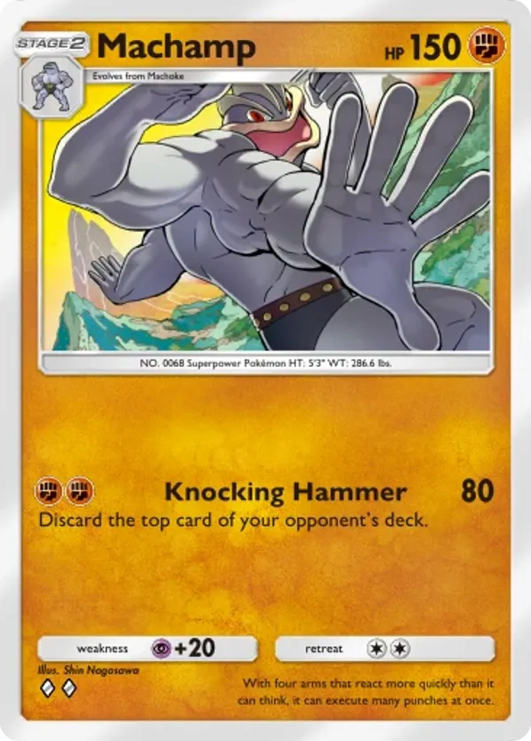 Machamp card front