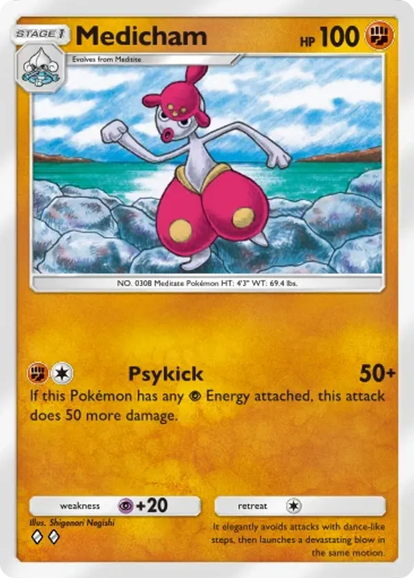Medicham card front