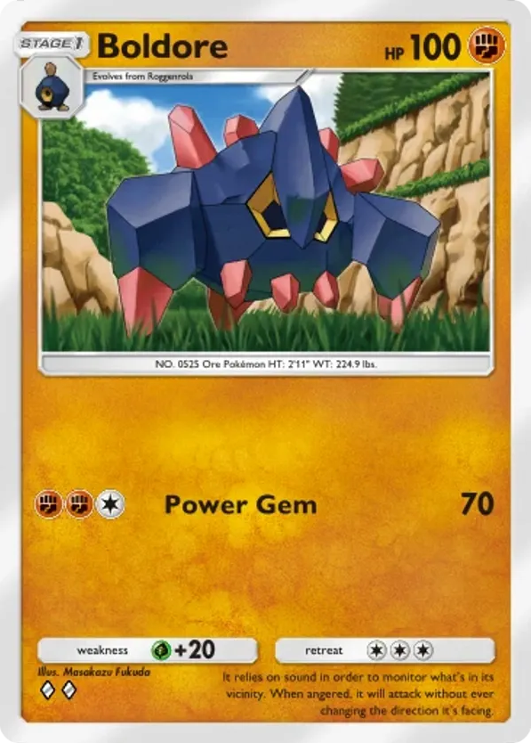 Boldore card front