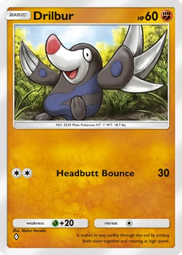 Drilbur card front