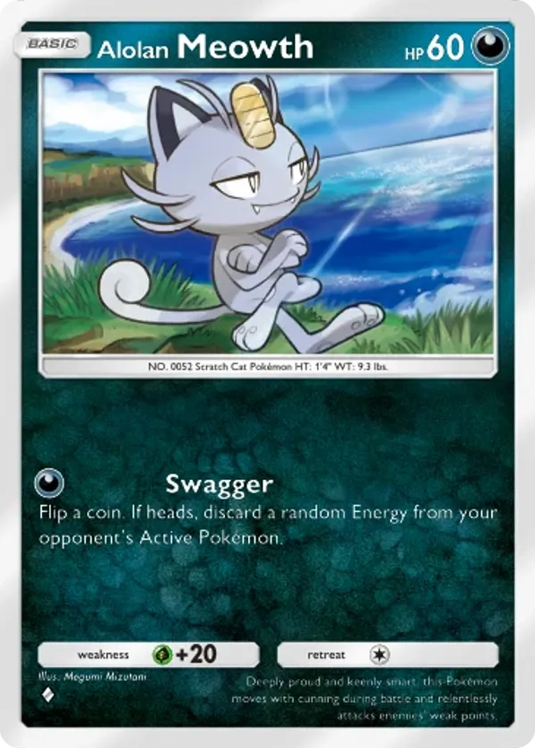 Alolan Meowth card front