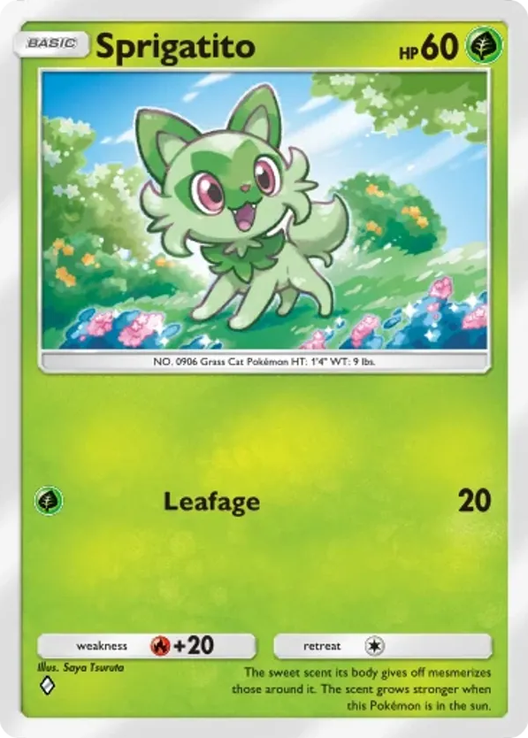 Sprigatito card front