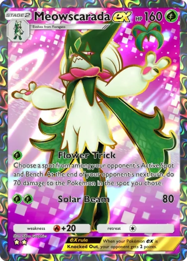 Meowscarada ex card front