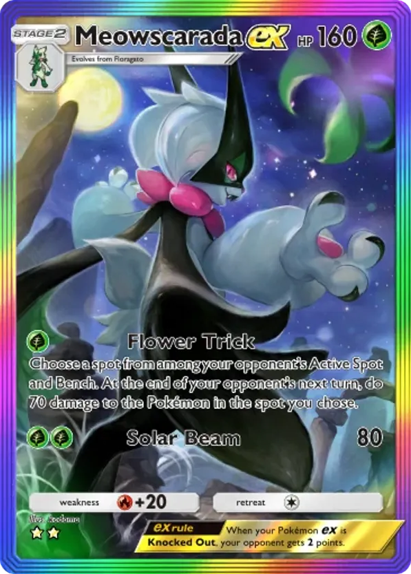 Meowscarada ex card front