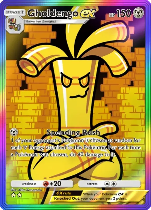 Gholdengo ex card front