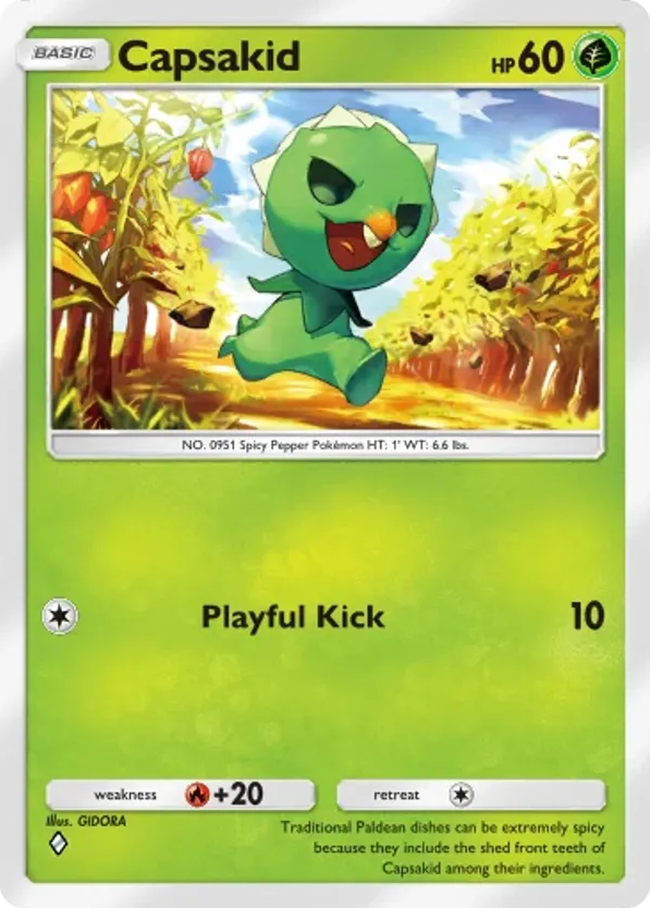 Capsakid card front