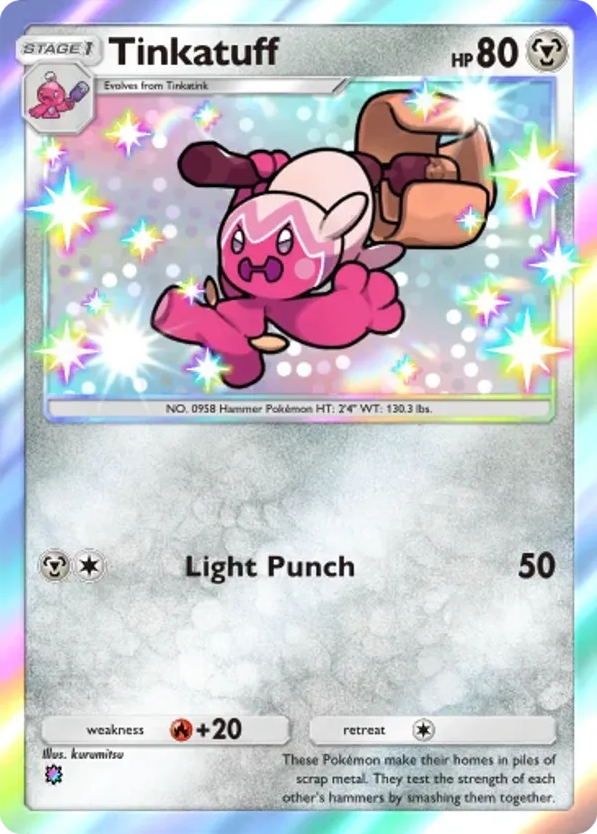 Tinkatuff card front