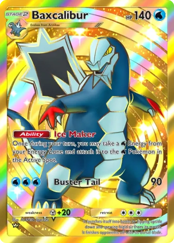 Baxcalibur card front