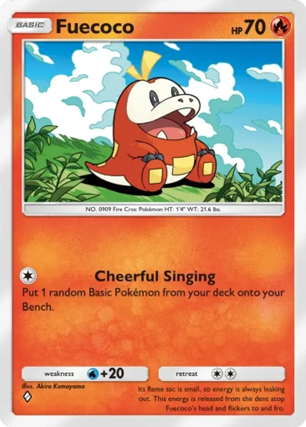 Fuecoco card front