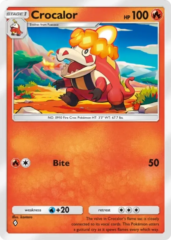 Crocalor card front