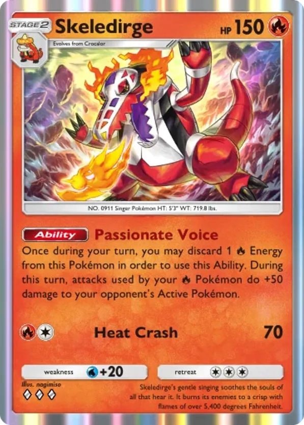 Skeledirge card front