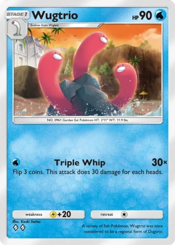 Wugtrio card front