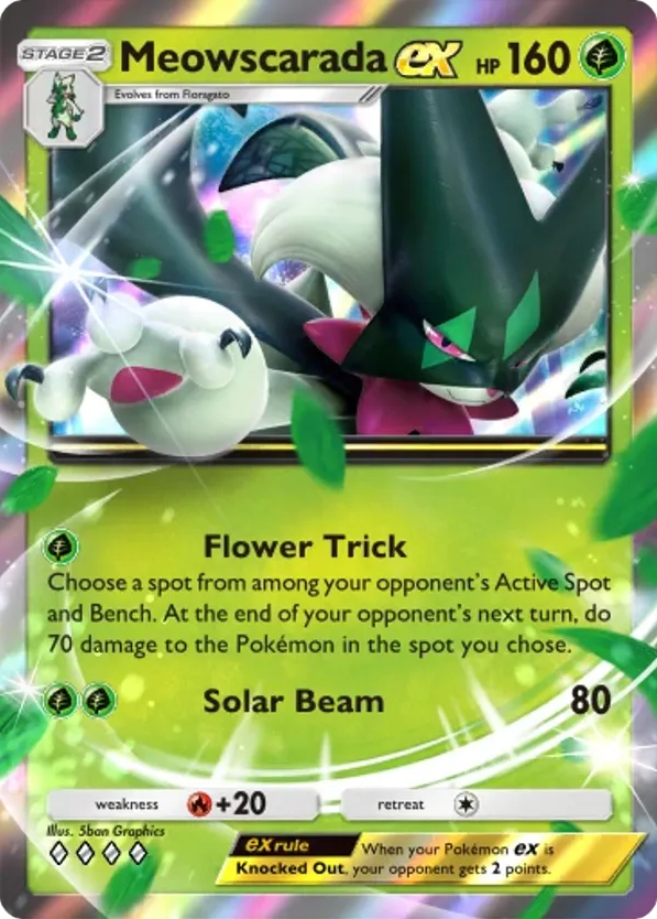 Meowscarada ex card front