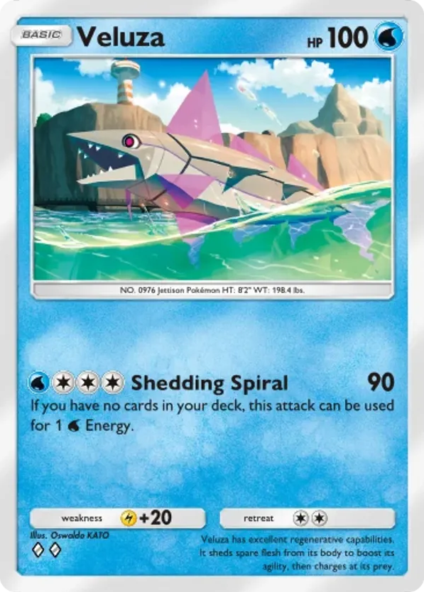 Veluza card front