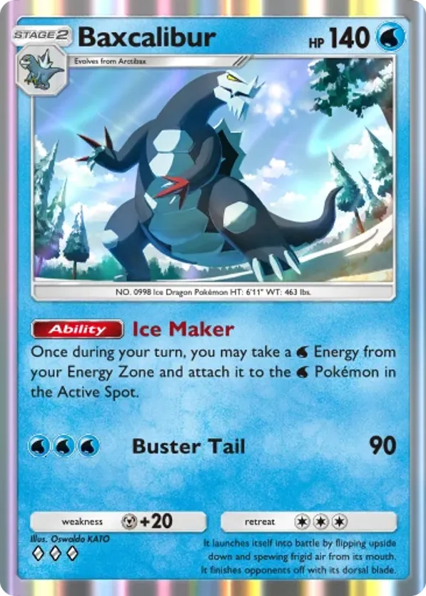 Baxcalibur card front