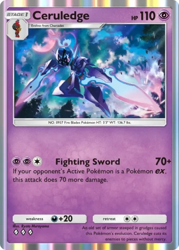 Ceruledge card front