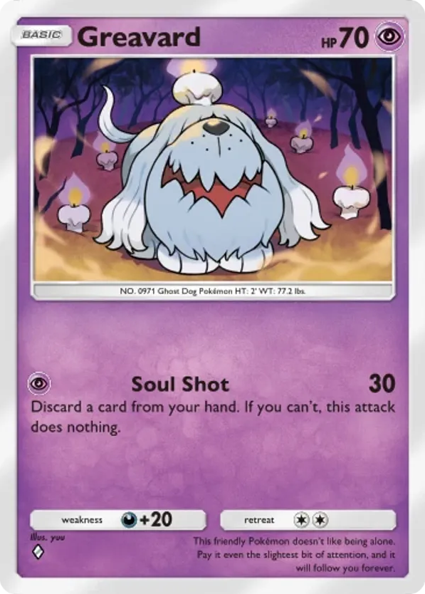 Greavard card front