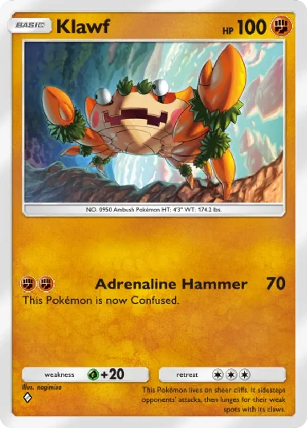 Klawf card front