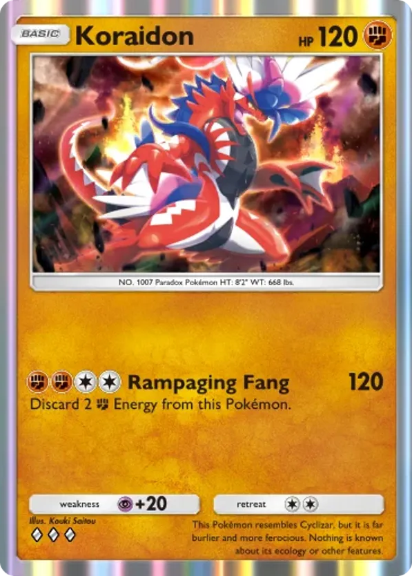 Koraidon card front