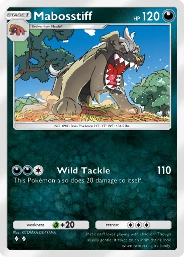 Mabosstiff card front