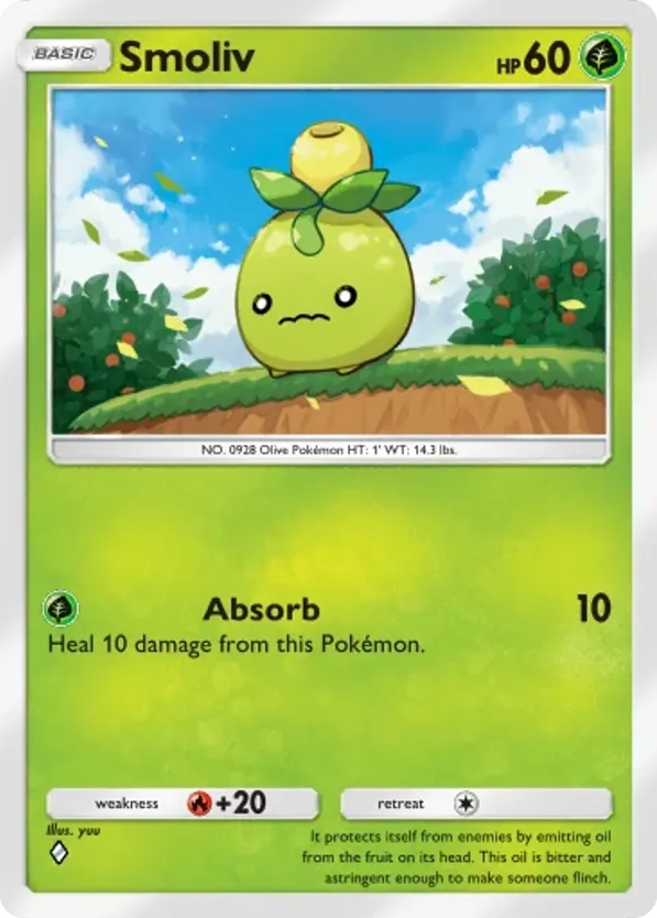 Smoliv card front