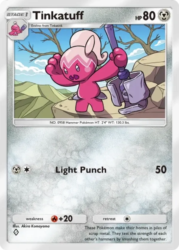 Tinkatuff card front