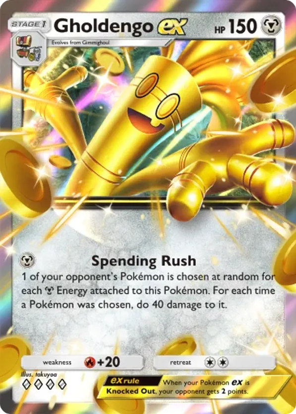 Gholdengo ex card front