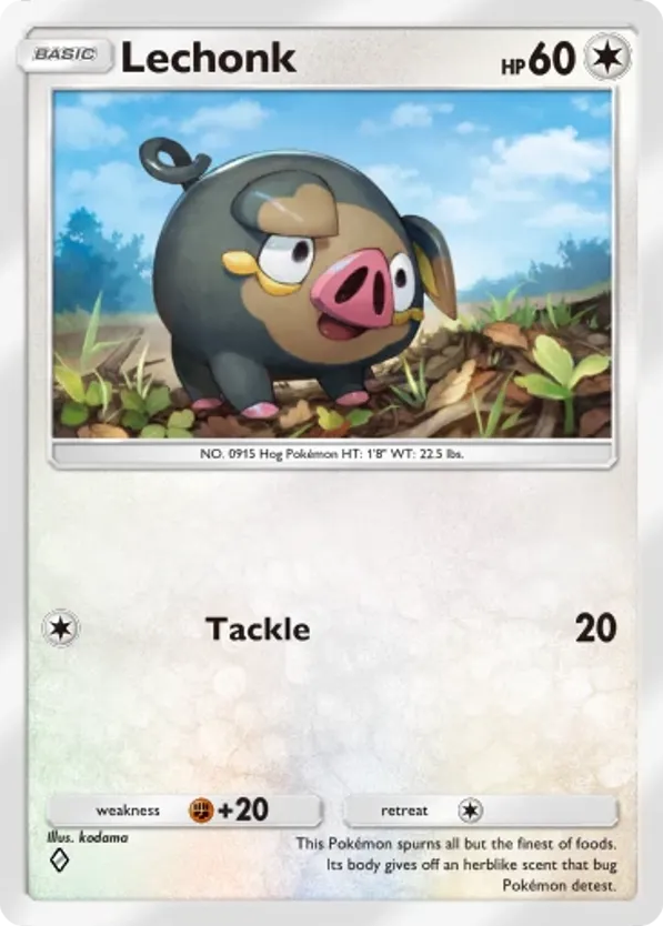 Lechonk card front