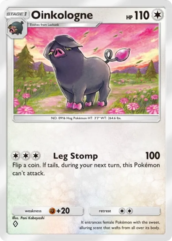 Oinkologne card front