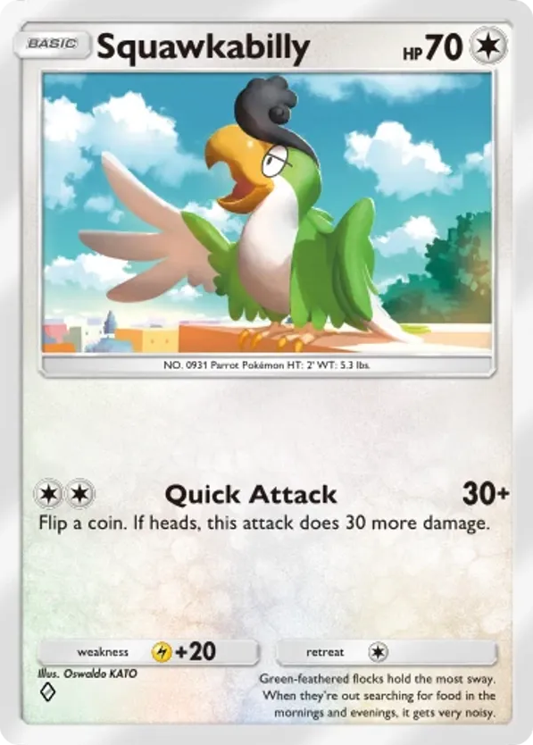 Squawkabilly card front