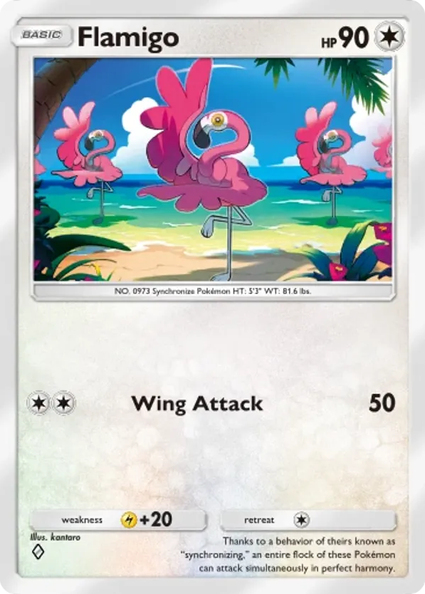 Flamigo card front