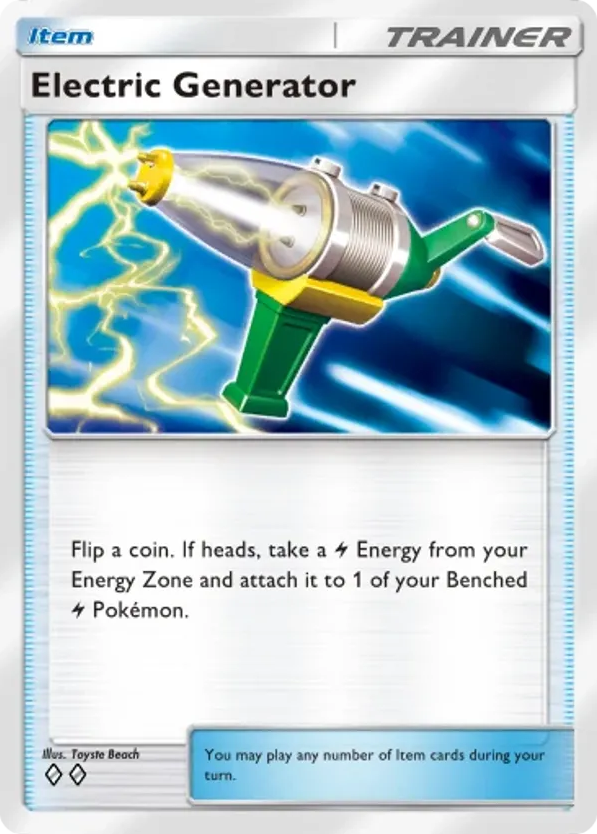 Electric Generator card front